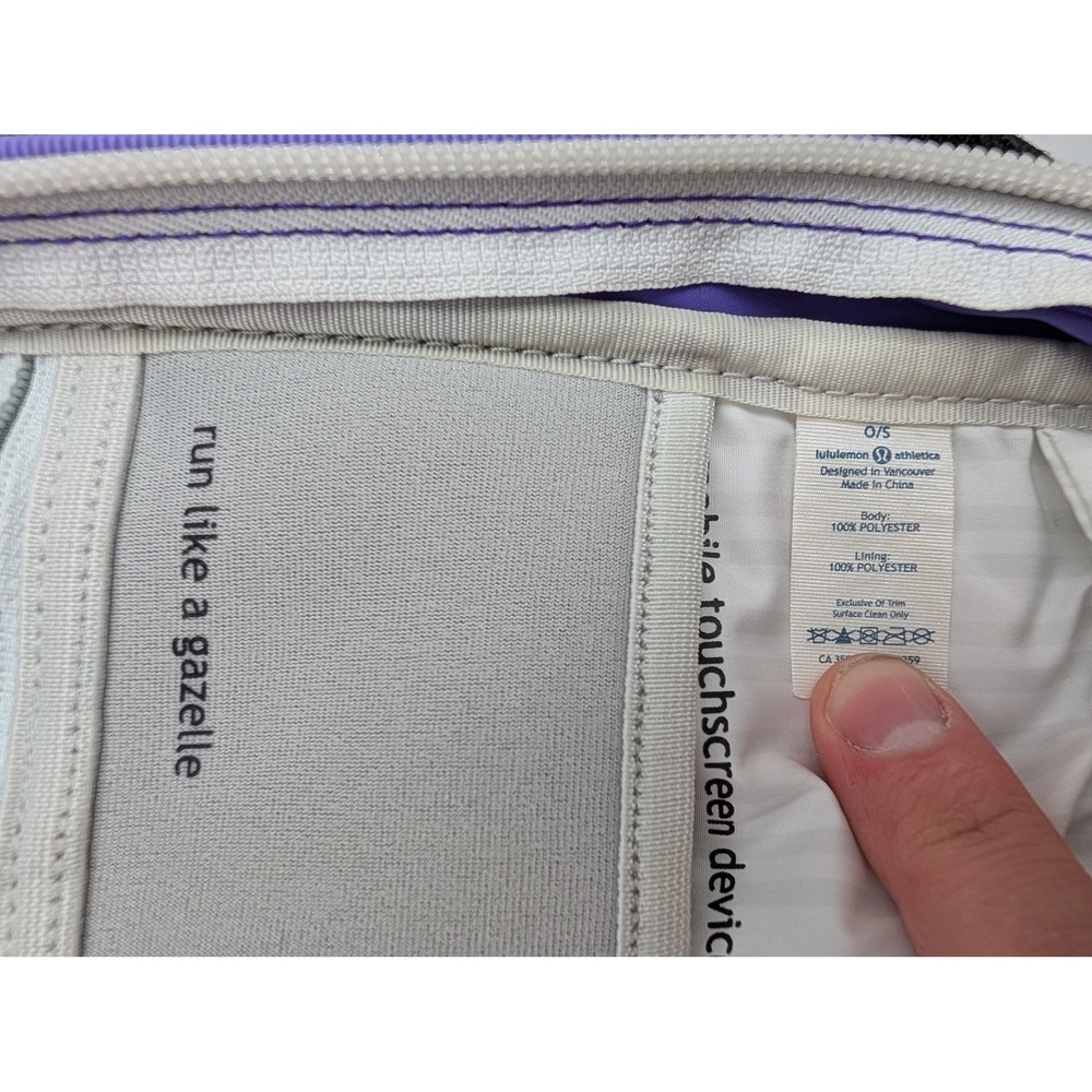 LULULEMON BACKPACK Run Like A Gazelle Purple Running Bag GYM Workout CINCH - Picture 7 of 8